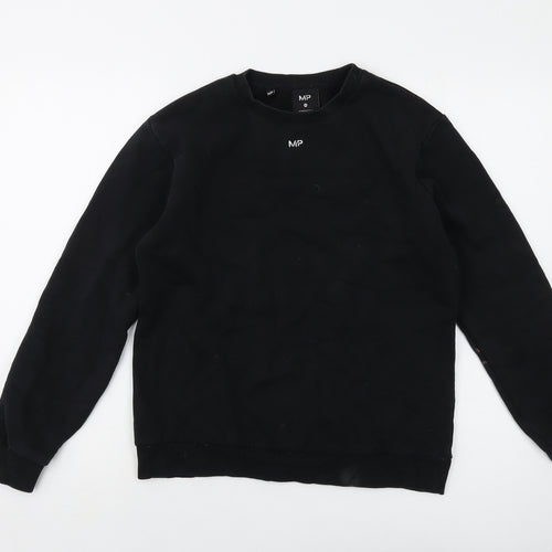 MP Womens Black Cotton Pullover Sweatshirt Size XS Pullover