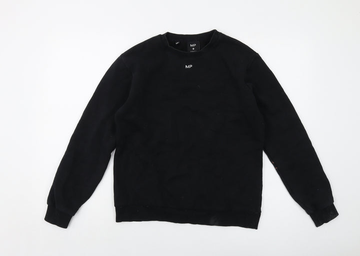MP Womens Black Cotton Pullover Sweatshirt Size XS Pullover
