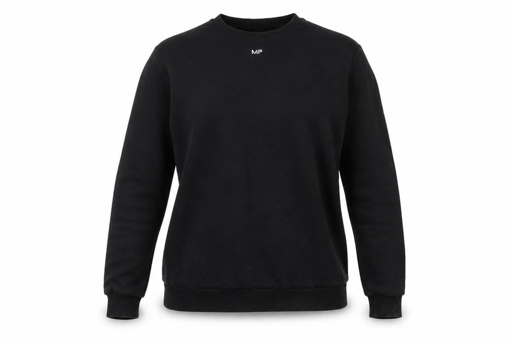 Myprotein Womens Black Cotton Pullover Sweatshirt Size XS Pullover