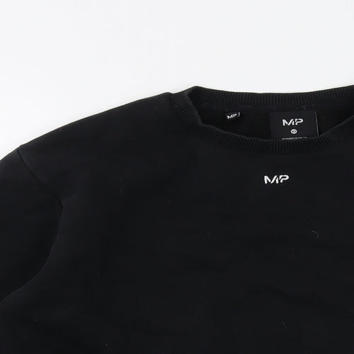 MP Womens Black Cotton Pullover Sweatshirt Size XS Pullover
