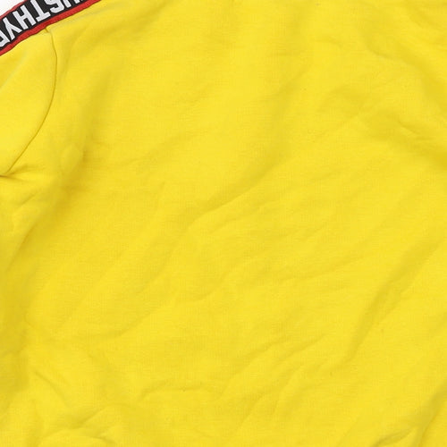 Hype Boys Yellow Cotton Pullover Sweatshirt Size 13 Years Pullover