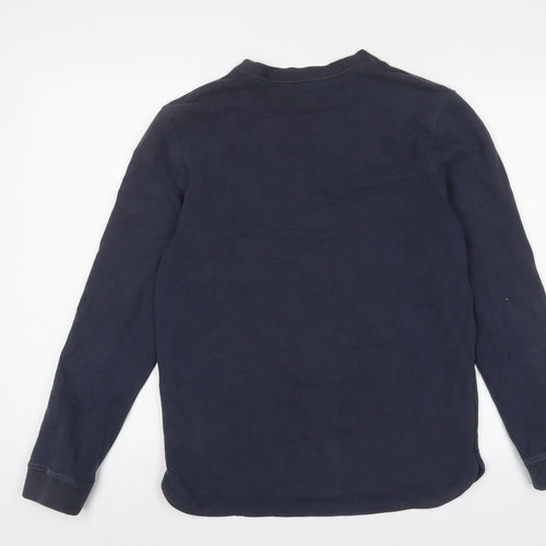 Selected Homme Mens Blue Cotton Pullover Sweatshirt Size M