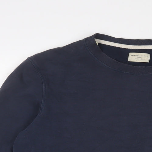 Selected Homme Mens Blue Cotton Pullover Sweatshirt Size M