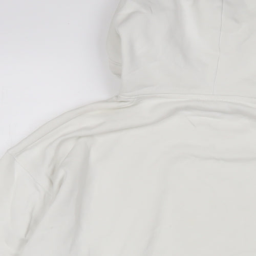 Weekday Womens White Cotton Pullover Hoodie Size S Pullover
