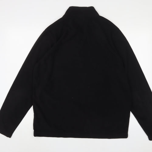 Lowe Alpine Mens Black Polyester Pullover Sweatshirt Size L - Logo, Embroidered