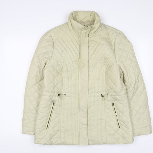 Precis Womens Ivory Jacket Size 14 Zip