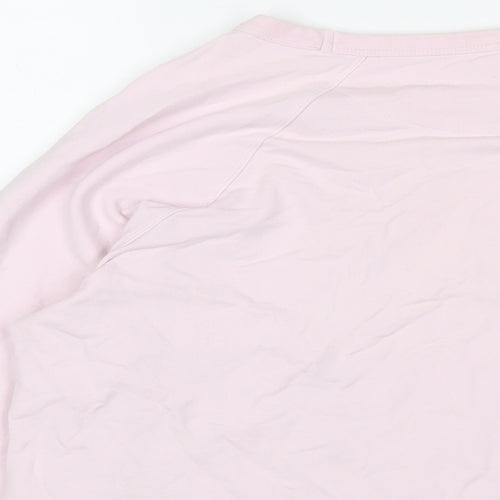 DKNY Womens Pink Cotton Pullover Sweatshirt Size L Pullover