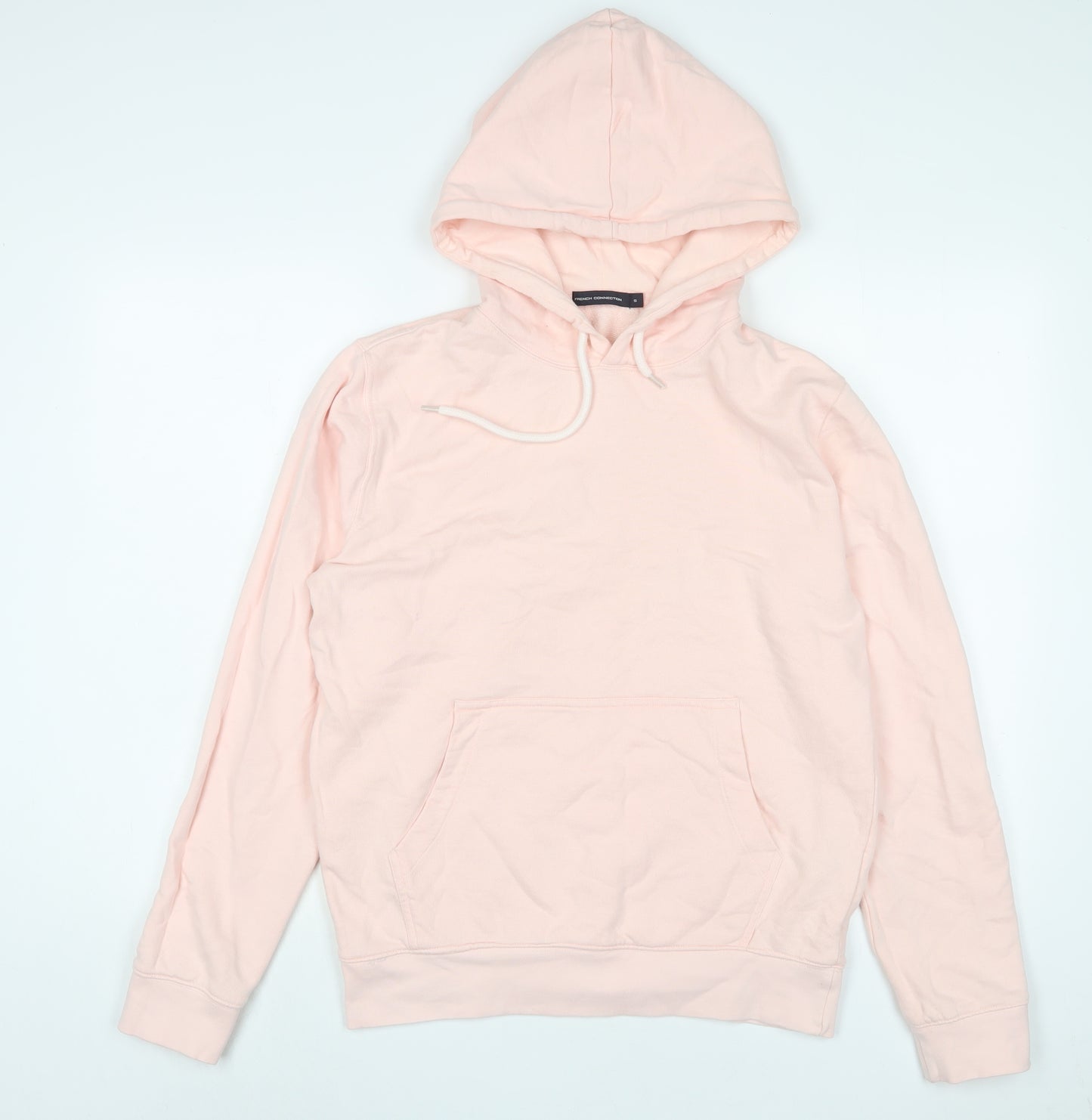 French Connection Womens Pink Cotton Pullover Hoodie Size S Pullover
