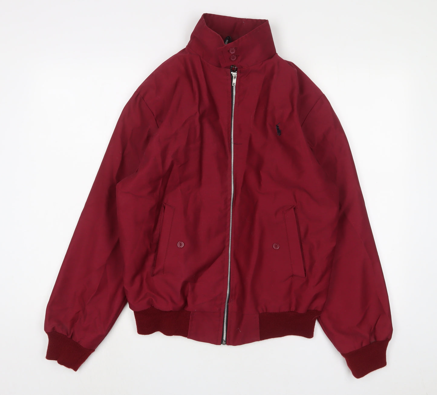 Ralph Lauren Mens Red Bomber Jacket Jacket Size XS Zip - Logo, Embroidered