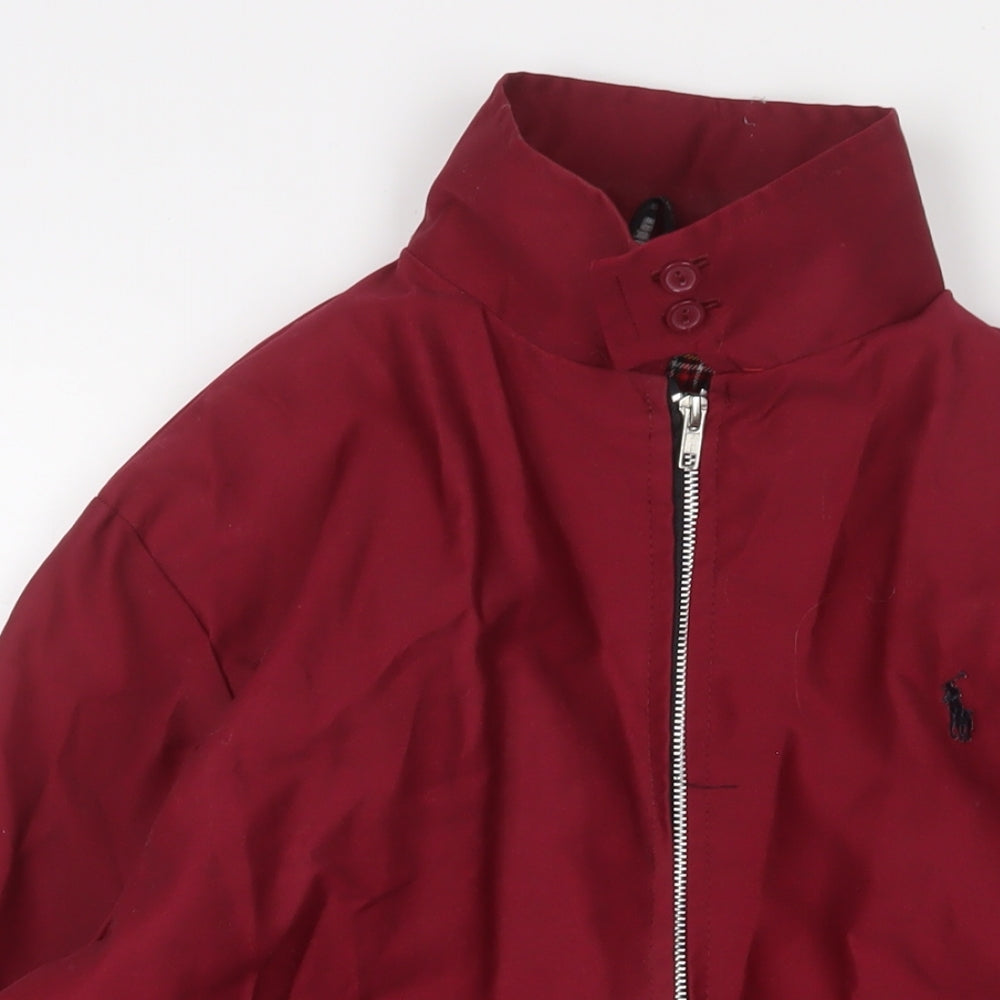 Ralph Lauren Mens Red Bomber Jacket Jacket Size XS Zip - Logo, Embroidered