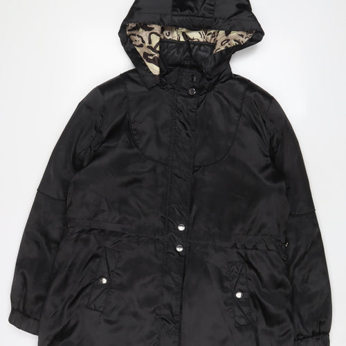 David Barry Womens Black Jacket Coat Size 16 Zip