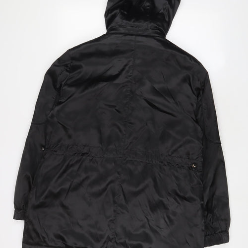 David Barry Womens Black Jacket Coat Size 16 Zip