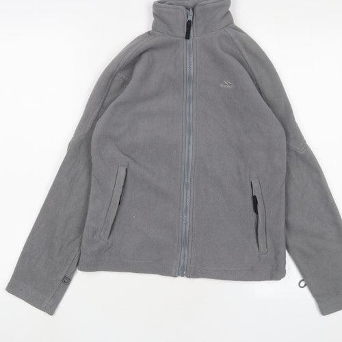 Trespass Boys Grey Jacket Size 11-12 Years Zip - Zip Pockets