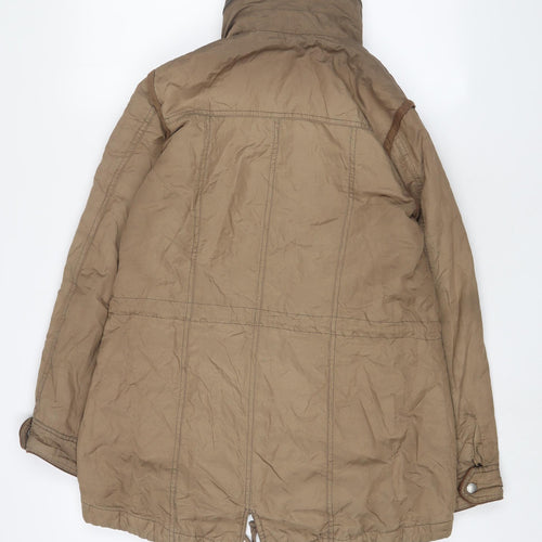 RJR.John Rocha Womens Brown Jacket Coat Size 10 Zip