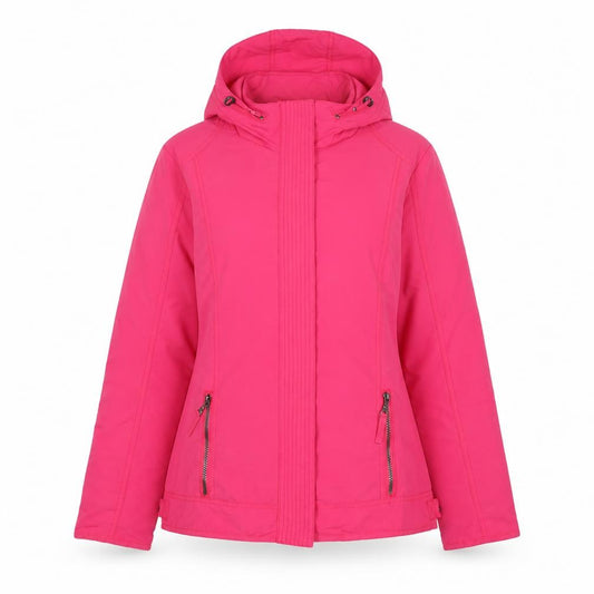Front view of Concept women’s pink jacket, size UK 14, zip