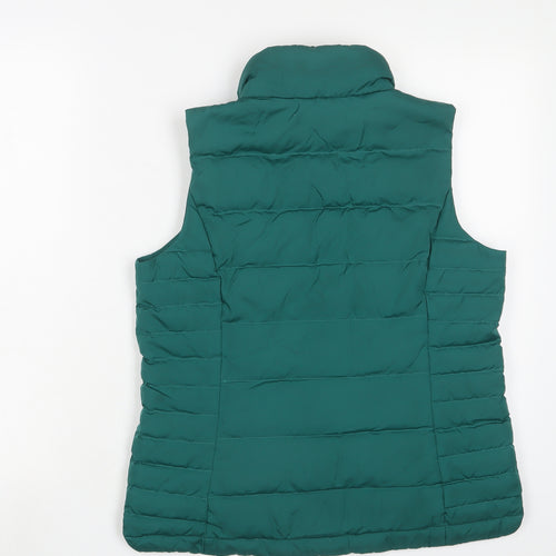 Landsend Womens Green Gilet Jacket Size XS Zip