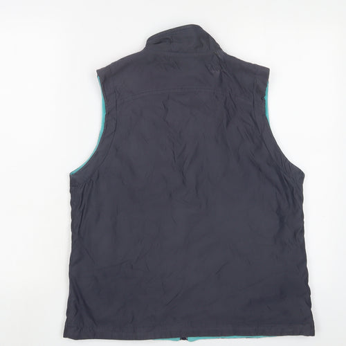 Maine Womens Blue Gilet Jacket Size 12 Zip