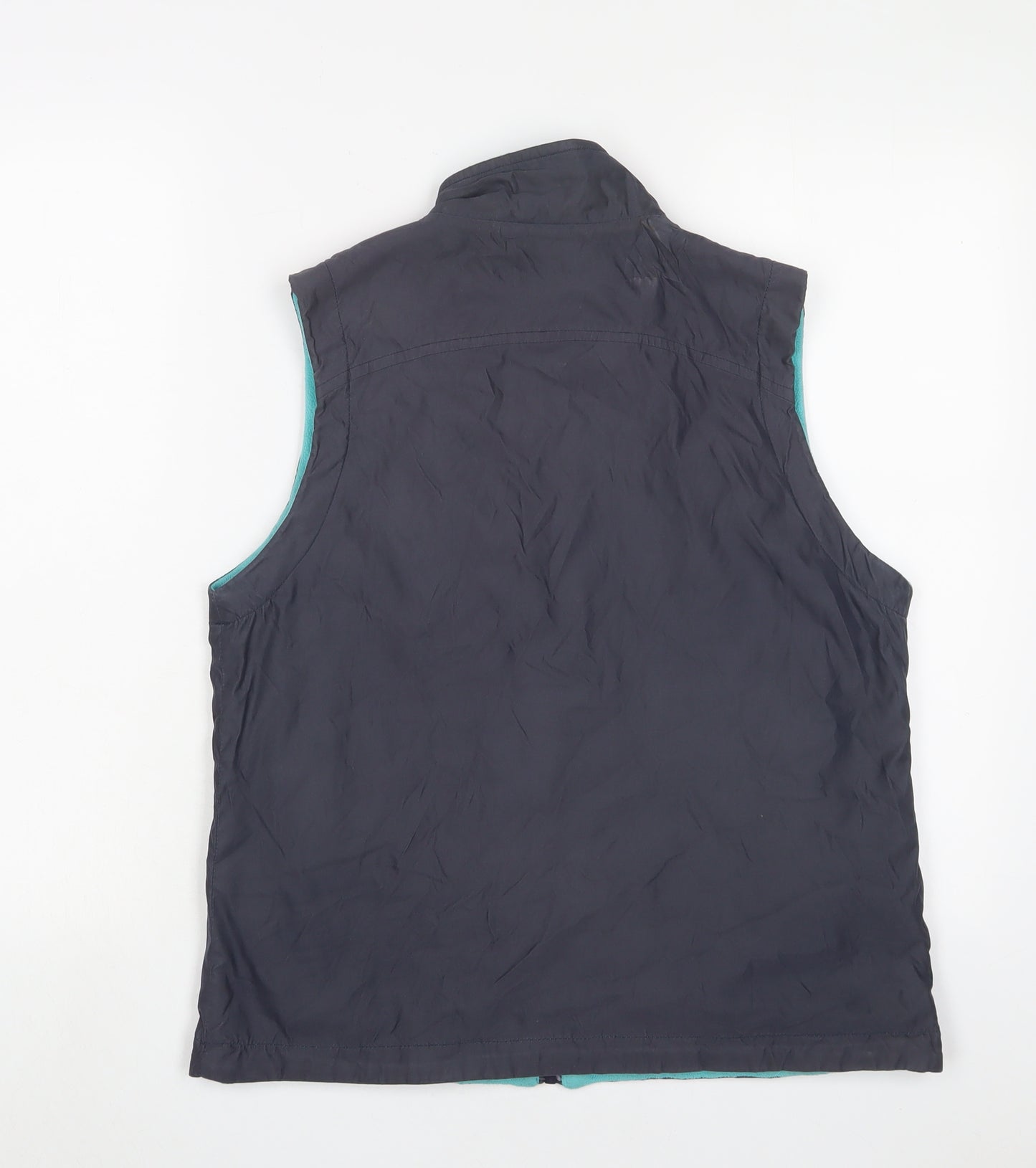 Maine Womens Blue Gilet Jacket Size 12 Zip