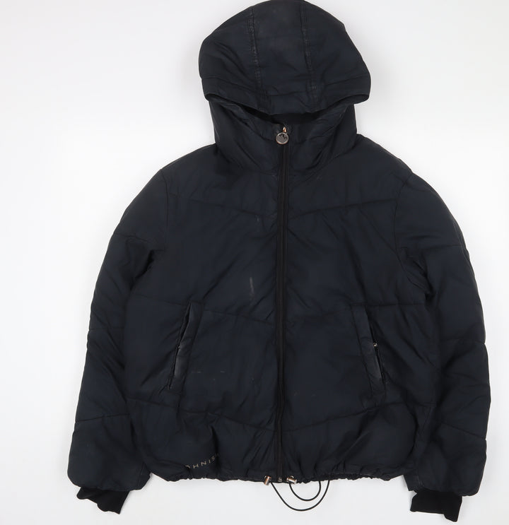 Rohnisch Womens Black Puffer Jacket Coat Size L Zip