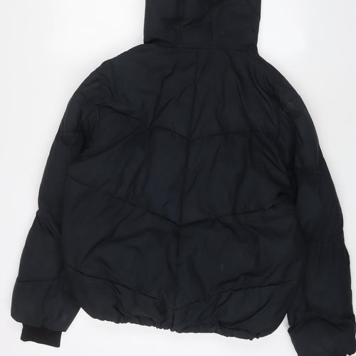 Rohnisch Womens Black Puffer Jacket Coat Size L Zip