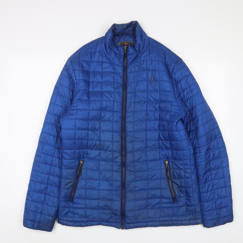 Ozark Trail Mens Blue Puffer Jacket Jacket Size M Zip