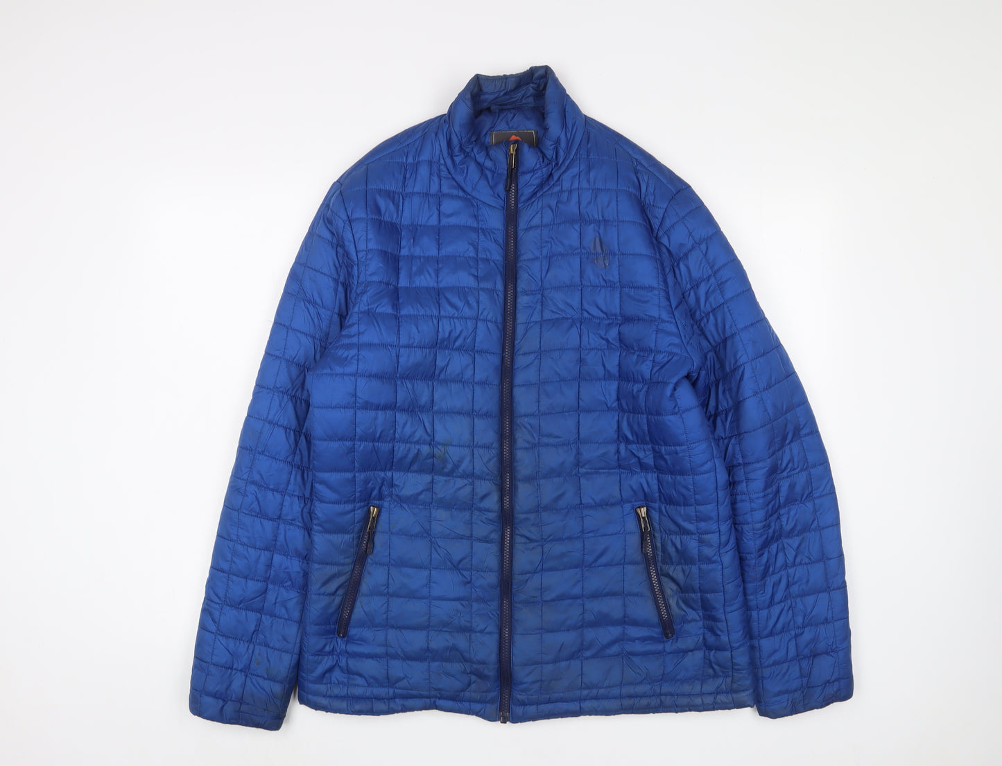Ozark Trail Mens Blue Puffer Jacket Jacket Size M Zip