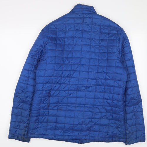 Ozark Trail Mens Blue Puffer Jacket Jacket Size M Zip