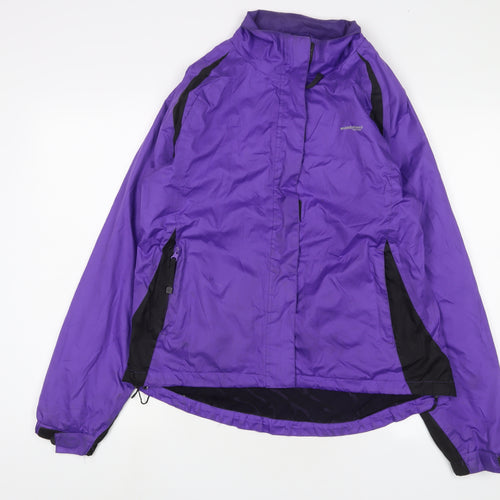 Muddy Fox Womens Purple Jacket Size 16 Zip - Cycling