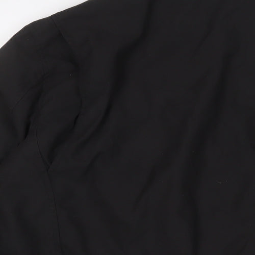 Ralph Lauren Mens Black Jacket Size M Zip - Logo, Embroidered