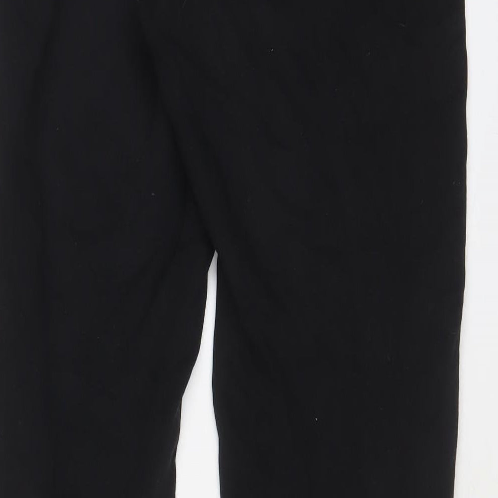 IVY PARK Womens Black Cotton Jogger Trousers Size S L28 in Regular Drawstring - Logo, Embroidered