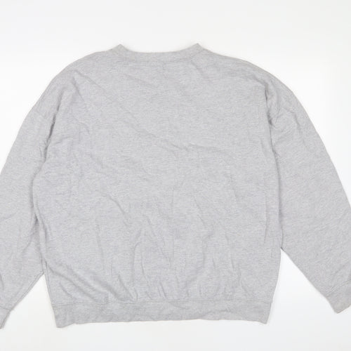 Spotted Womens Grey Cotton Pullover Sweatshirt Size L Pullover - World Champion California