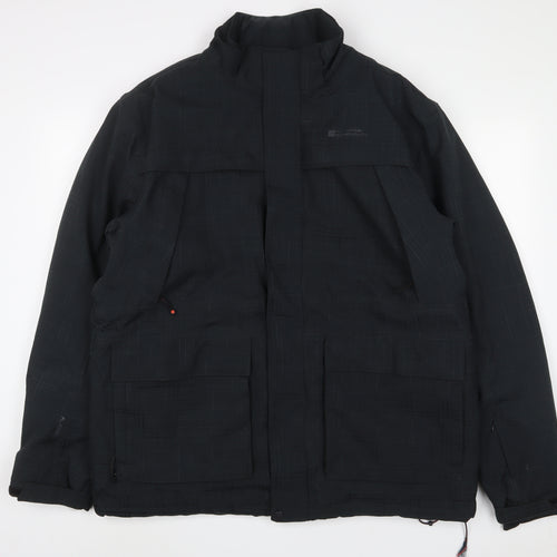Mountain Warehouse Mens Black Jacket Coat Size XL Zip