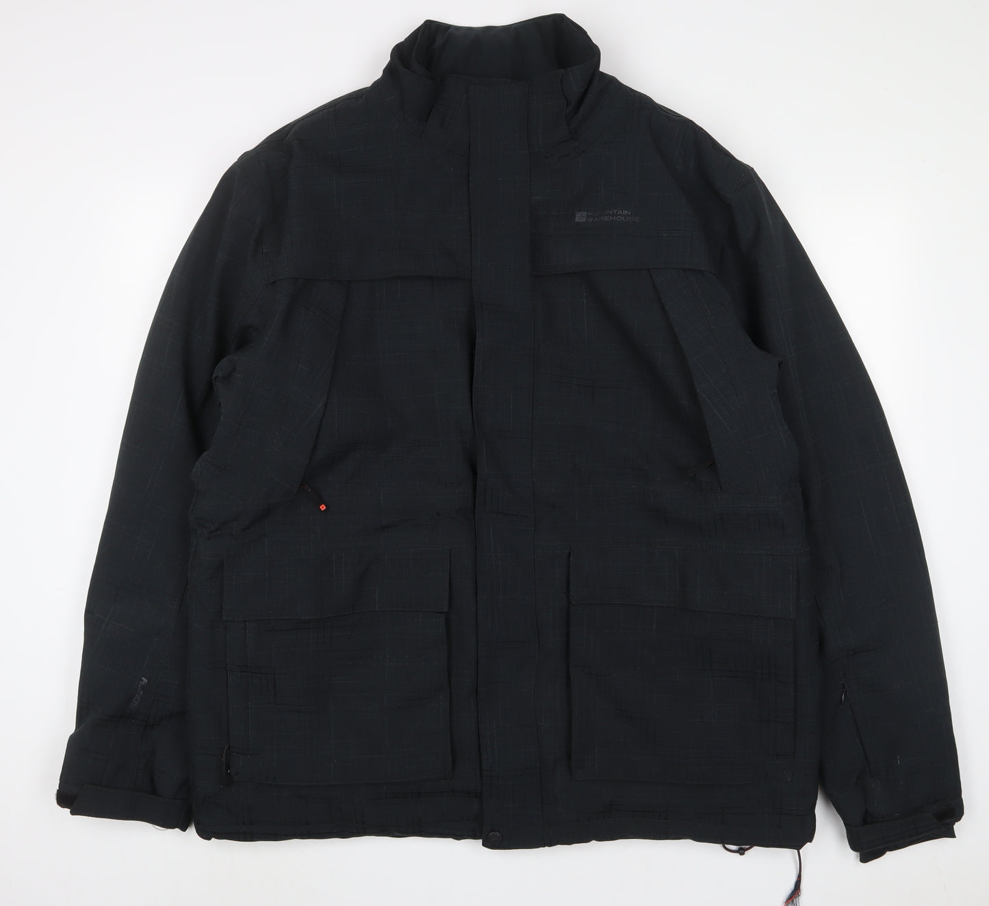 Mountain Warehouse Mens Black Jacket Coat Size XL Zip