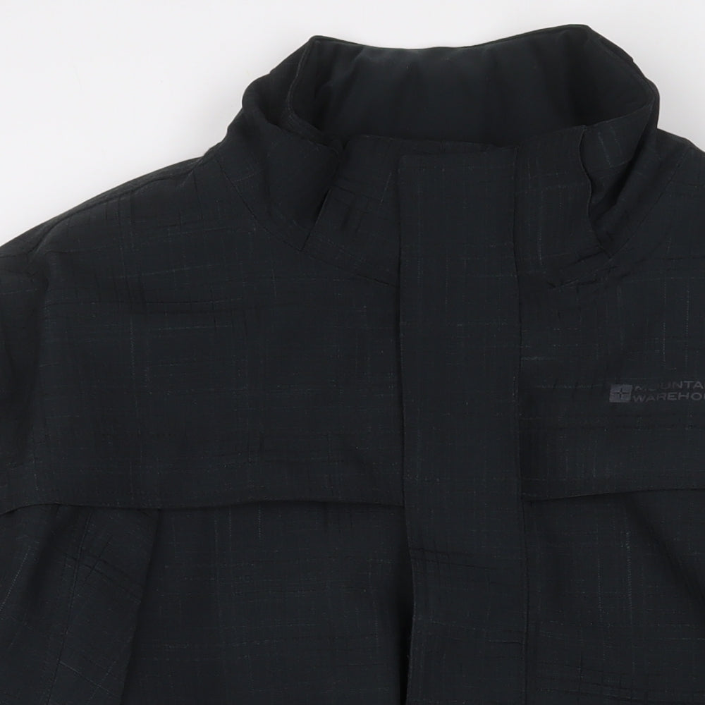 Mountain Warehouse Mens Black Jacket Coat Size XL Zip