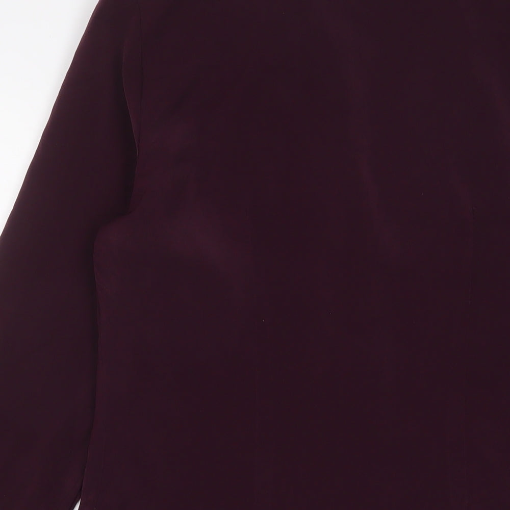 Alyn Paige Womens Purple Jacket Blazer Size S Button