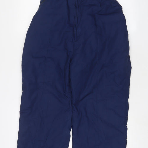 Alpine Design Mens Blue Polyester Rain Trousers Trousers Size L L32 in Regular Zip