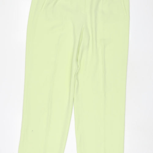 Marcona Womens Green Polyester Trousers Size 18 L28 in Regular Zip