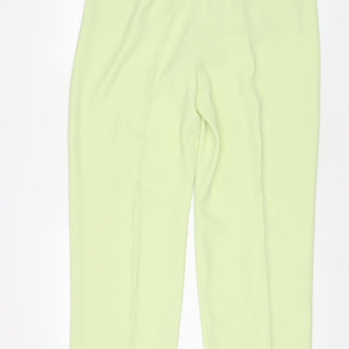 Marcona Womens Green Polyester Trousers Size 18 L28 in Regular Zip