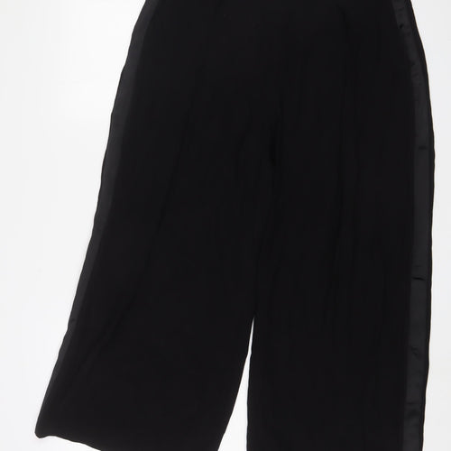 Rue & Femme Womens Black Viscose Trousers Size M L26 in Regular Zip