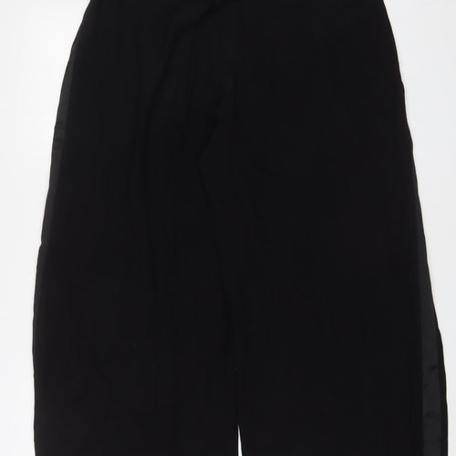 Rue & Femme Womens Black Viscose Trousers Size M L26 in Regular Zip