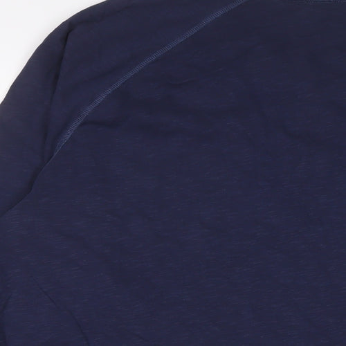 Gap Mens Blue Cotton T-Shirt Size L Crew Neck
