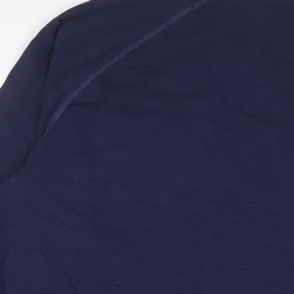 Gap Mens Blue Cotton T-Shirt Size L Crew Neck