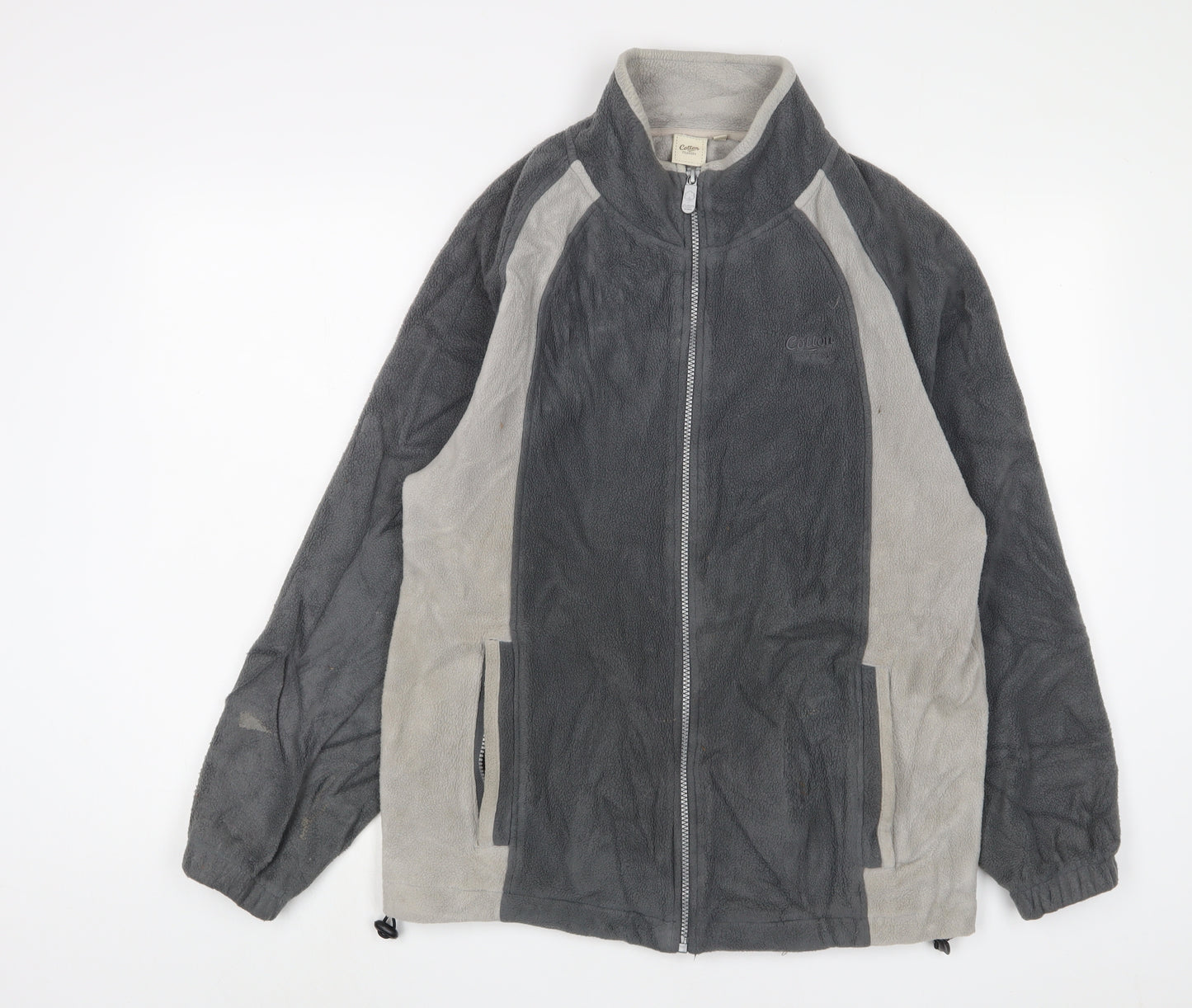 Cotton Traders Mens Grey Jacket Size S Zip