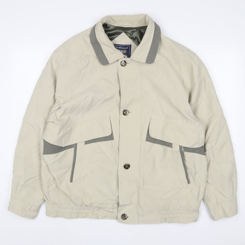Weatherproof Mens Beige Jacket Size L Zip