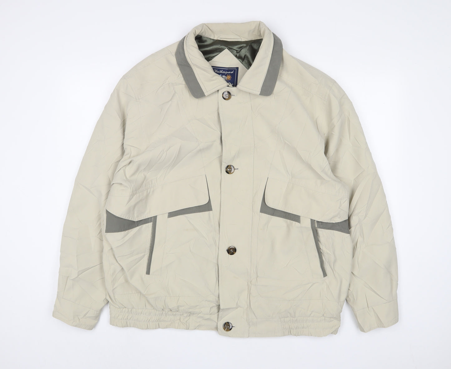 Weatherproof Mens Beige Jacket Size L Zip