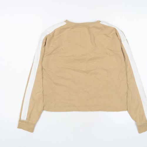 Jack Wills Womens Beige Cotton Pullover Sweatshirt Size 8 Pullover - Logo