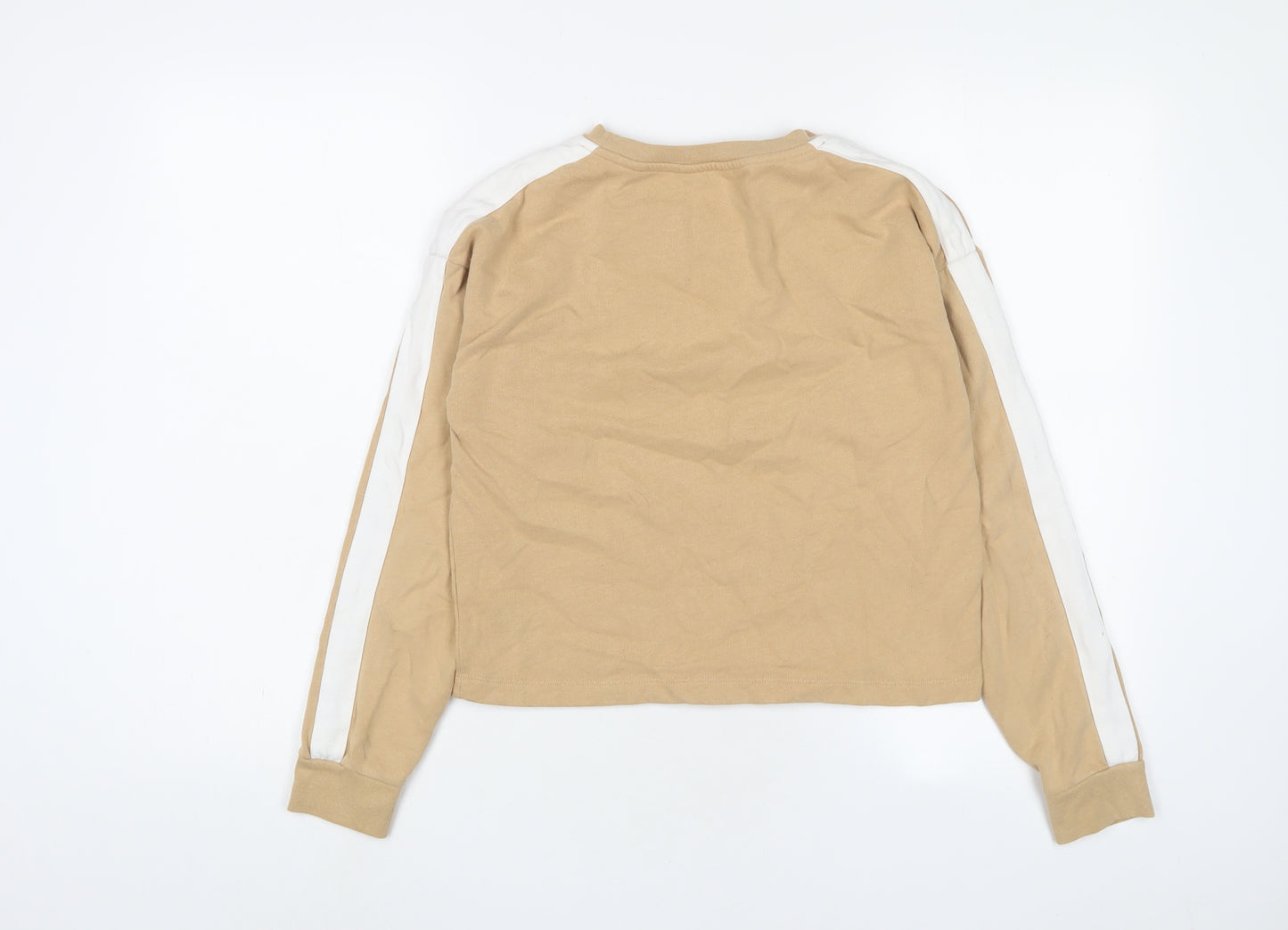 Jack Wills Womens Beige Cotton Pullover Sweatshirt Size 8 Pullover - Logo