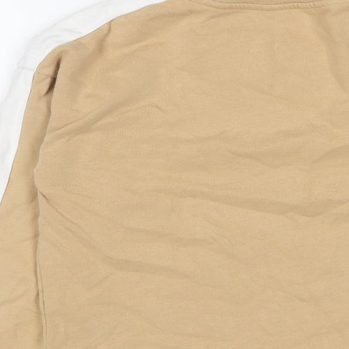 Jack Wills Womens Beige Cotton Pullover Sweatshirt Size 8 Pullover - Logo
