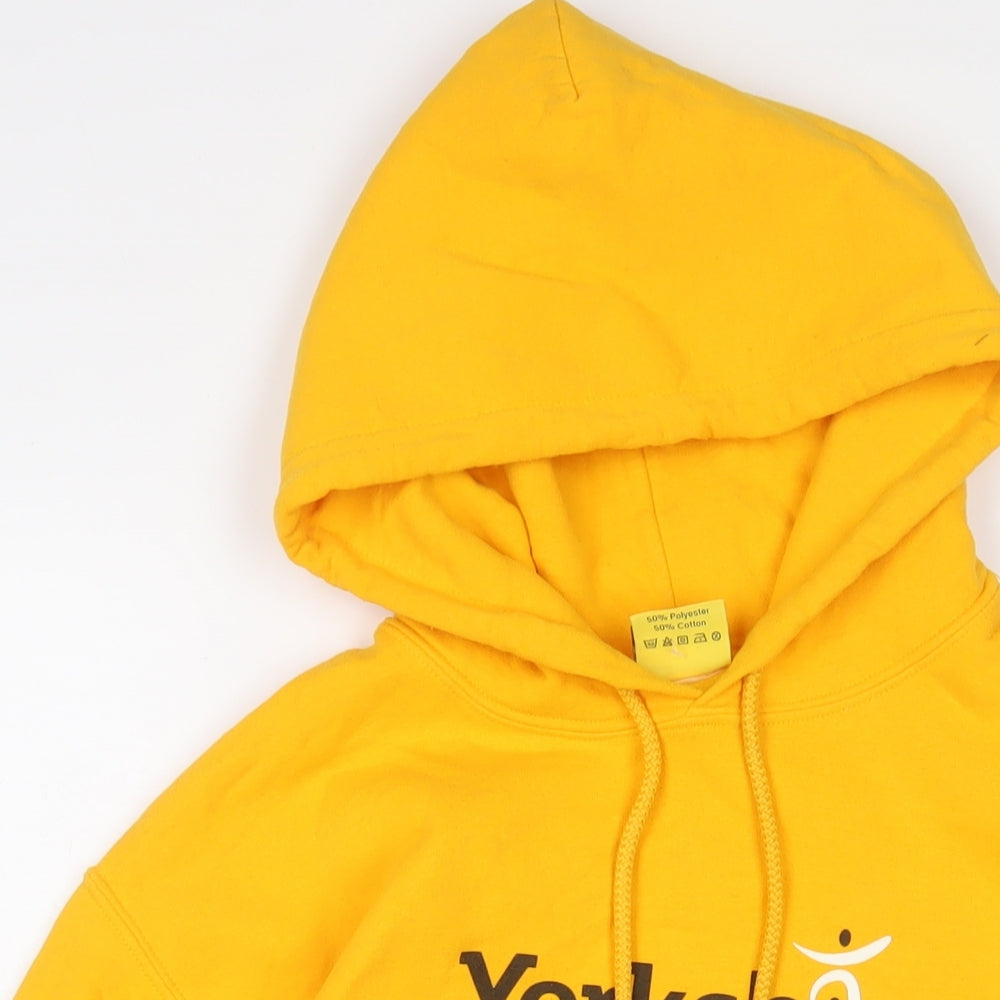 Le Tour de France Mens Yellow Cotton Pullover Hoodie Size S - 2014