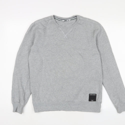 Bjorn Borg Mens Grey Cotton Pullover Sweatshirt Size S - Embroidered